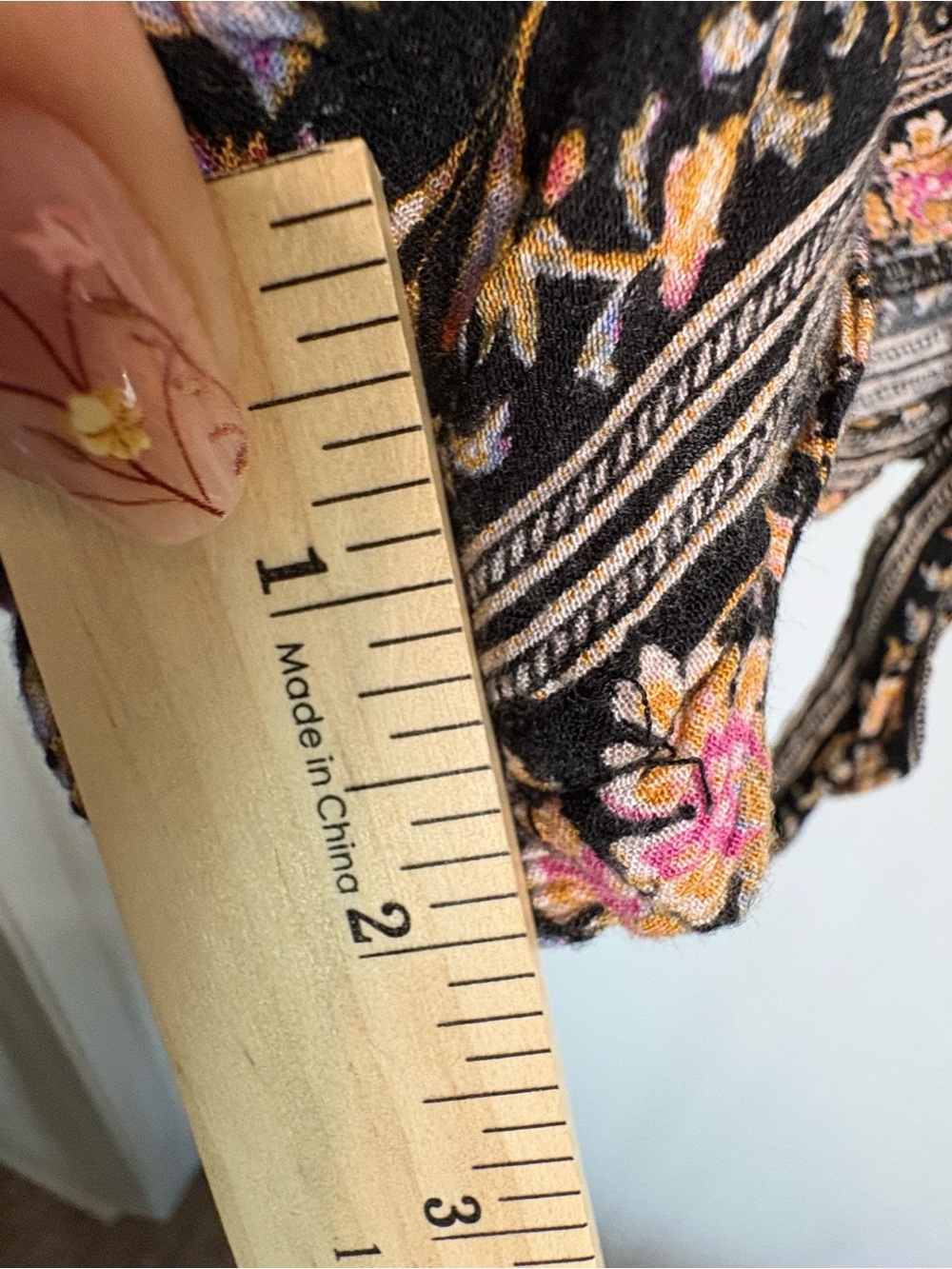 American Eagle Sz XL Floral Shorts Tie Belt Elastic Waist Boho Festival Hippie - Picture 10 of 11